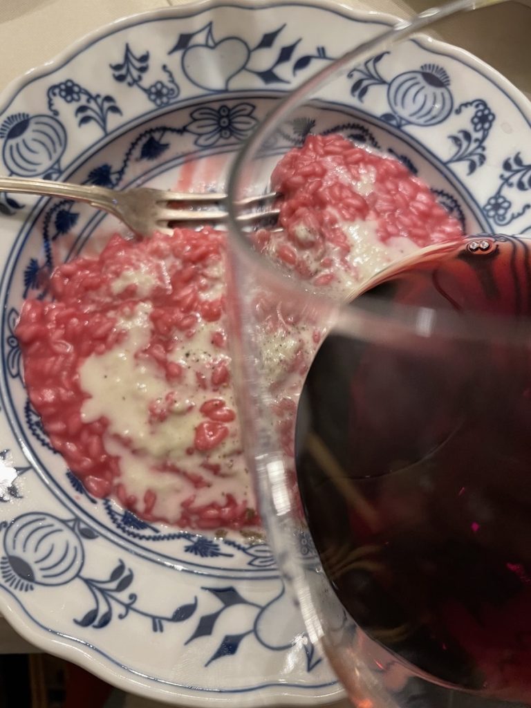 La Collina dei Ciliegi, risotto chef Bartolini e Amarone della Valpolicella